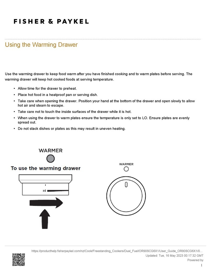 Fisher & Paykel OR90SCG6X1 Using