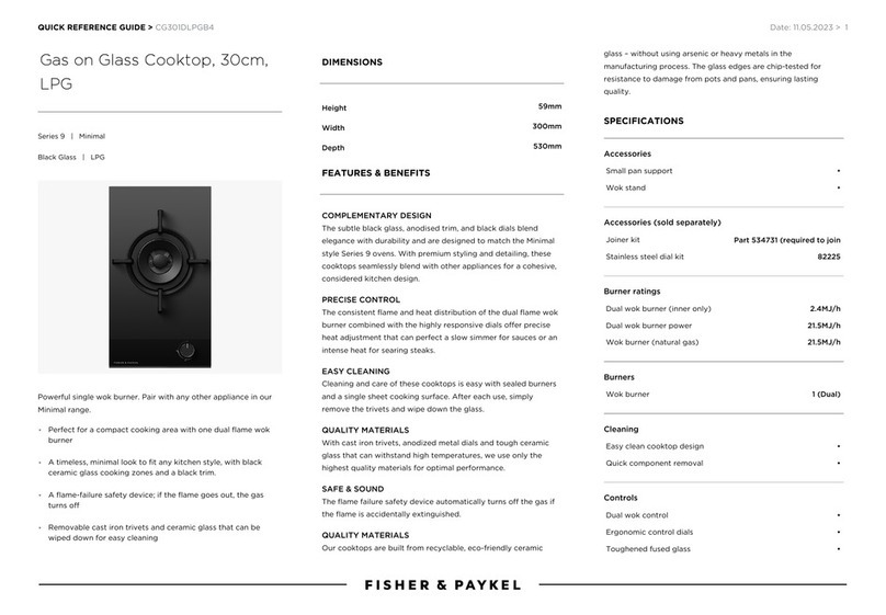 Fisher & Paykel 9 Series User manual