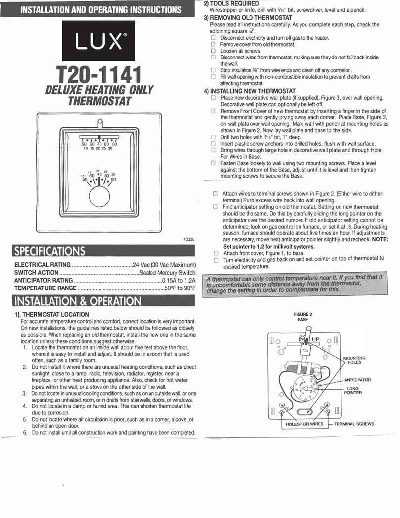 LUX 120-1141 User manual