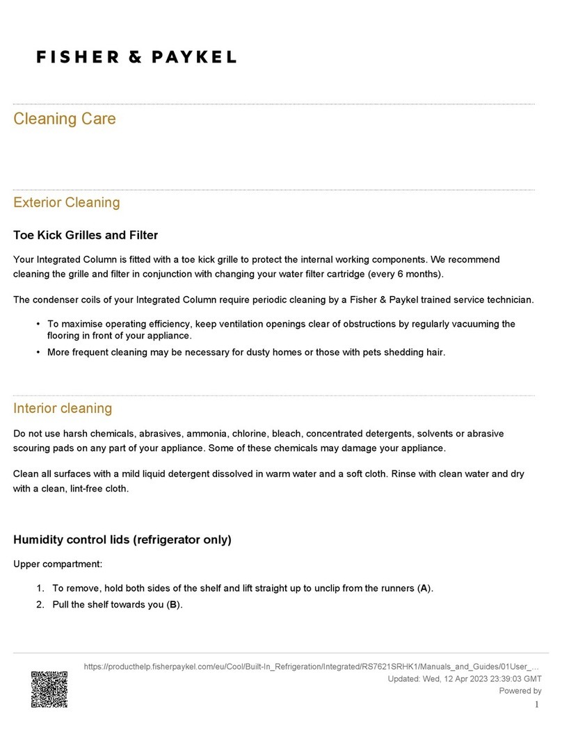 Fisher & Paykel RS7621SRHK1 User manual