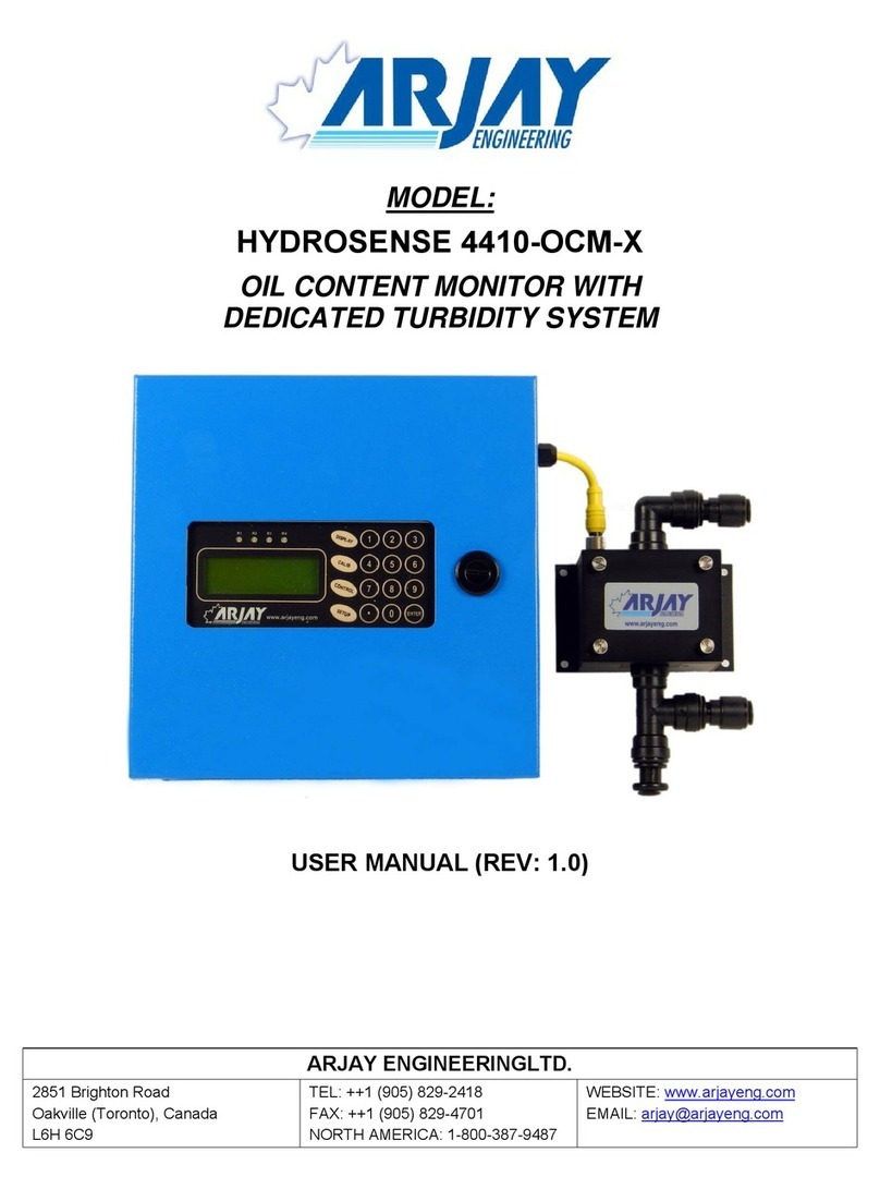 ARJAY ENGINEERING HYDROSENSE 4410-OCM-X user manual