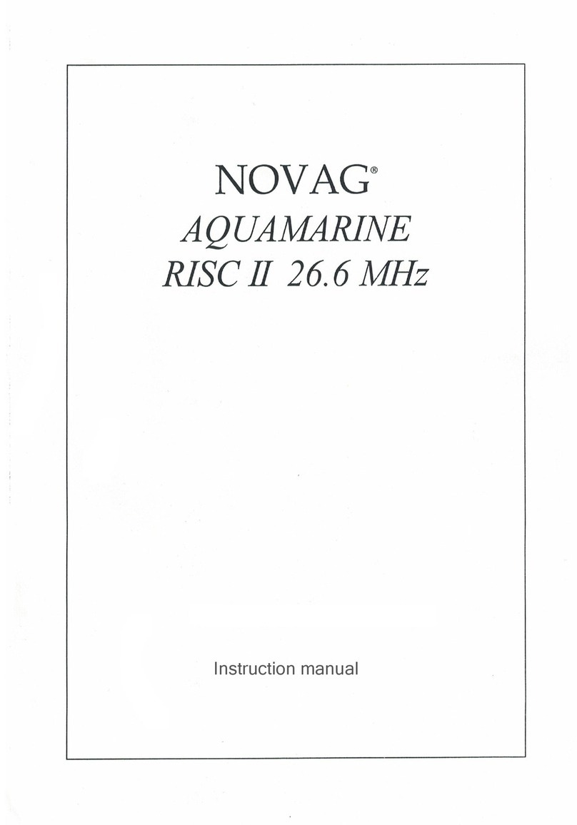 Novag Aquamarine RISC II 26.6 MHz User manual