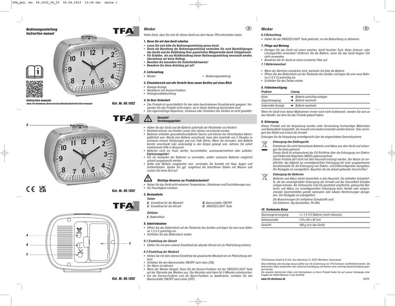 TFA 60.1032 User manual