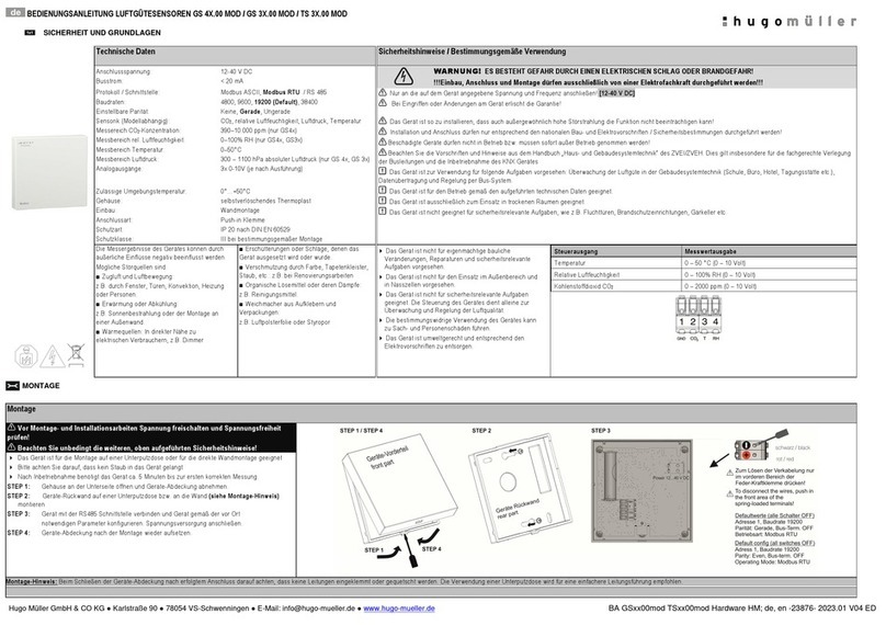 Hugo Müller GS 4X.00 MOD instruction manual