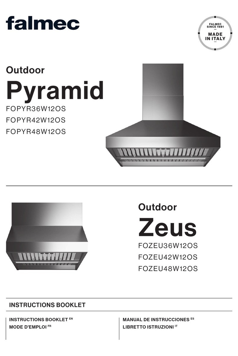 FALMEC Pyramid FOPYR36W12OS Instruction booklet