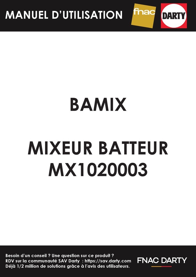 Bamix MX1020003 User manual