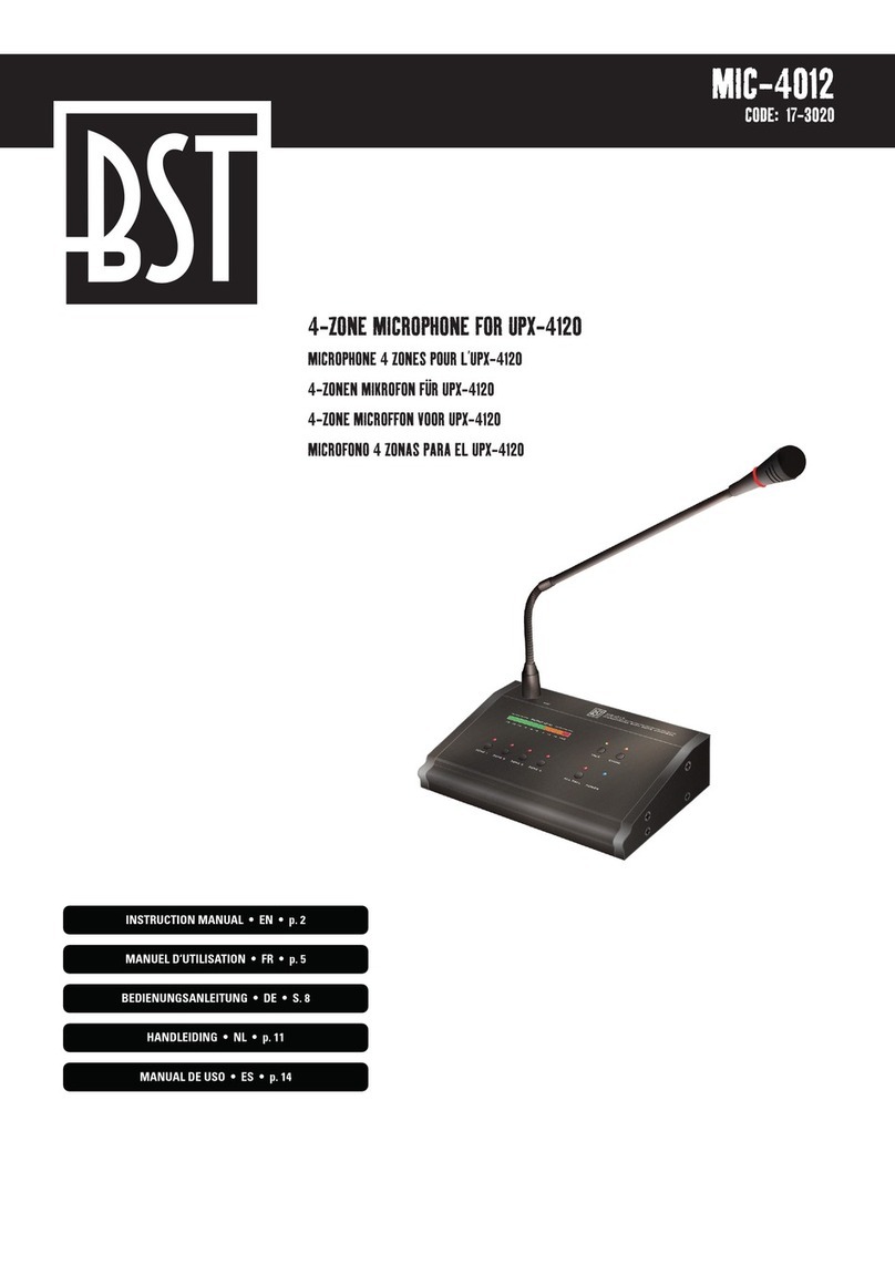 BST MIC-4012 User manual