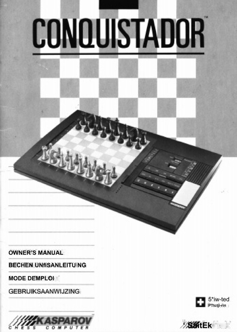 Kasparov CONQUISTADOR User manual