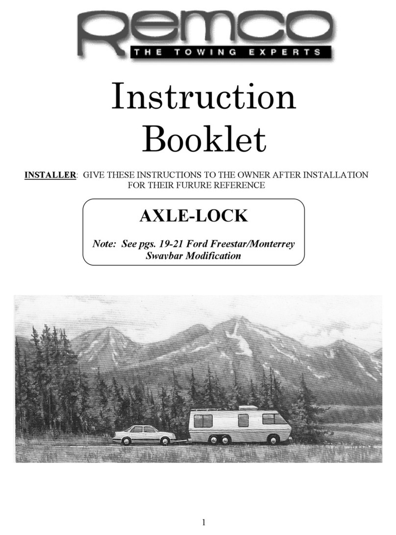 Remco AXLE-LOCK Instruction booklet