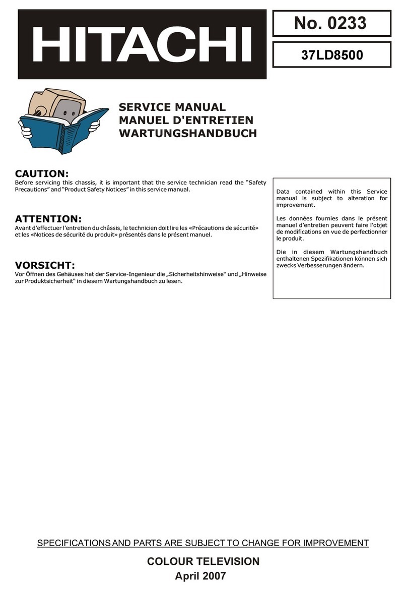 Hitachi 37LD8500 User manual
