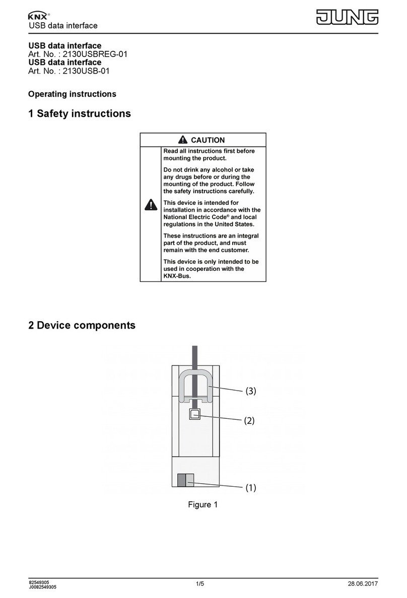 Jung KNX 2130USBREG-01 User manual
