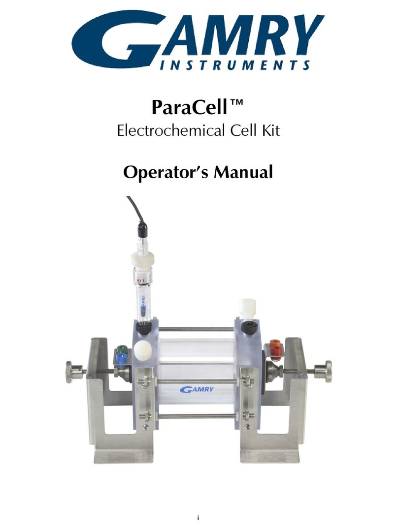 Gamry Instruments ParaCell Operator's manual Gamry Instruments ParaCell Operator's manual