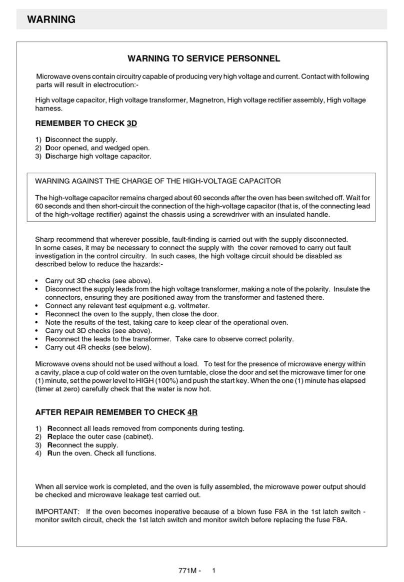 Sharp R771M-006 User manual