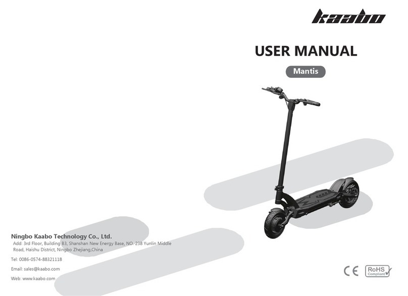 Kaabo Mantis 48V 13Ah user manual