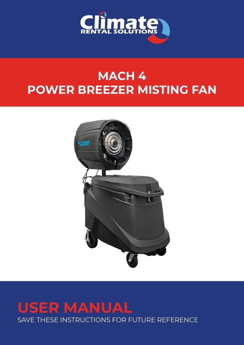 Climate RENTAL SOLUTIONS POWER BREEZER MACH 4 user manual Climate RENTAL SOLUTIONS POWER BREEZER MACH 4 user manual