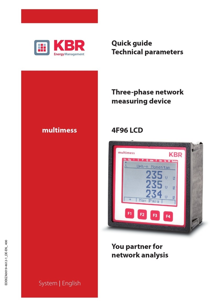 KBR multimess 4F96 LCD User manual