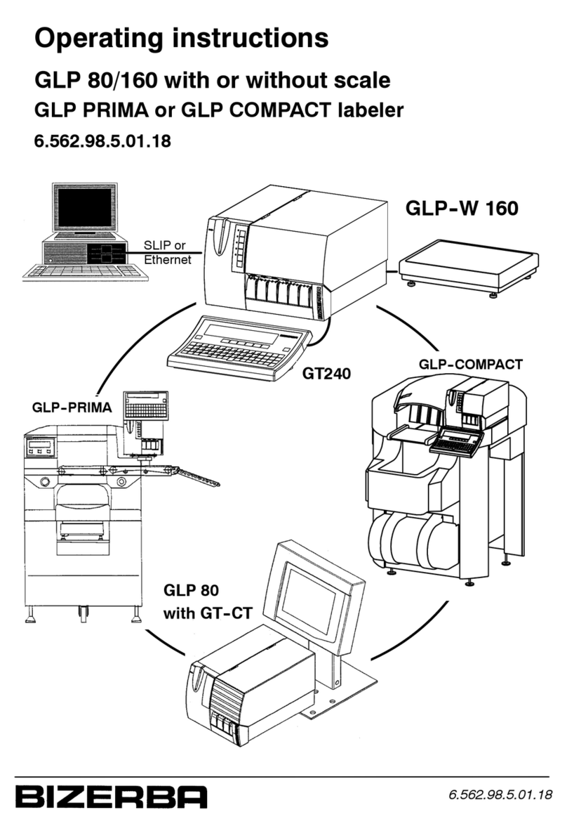Bizerba GLP-80 operating instructions