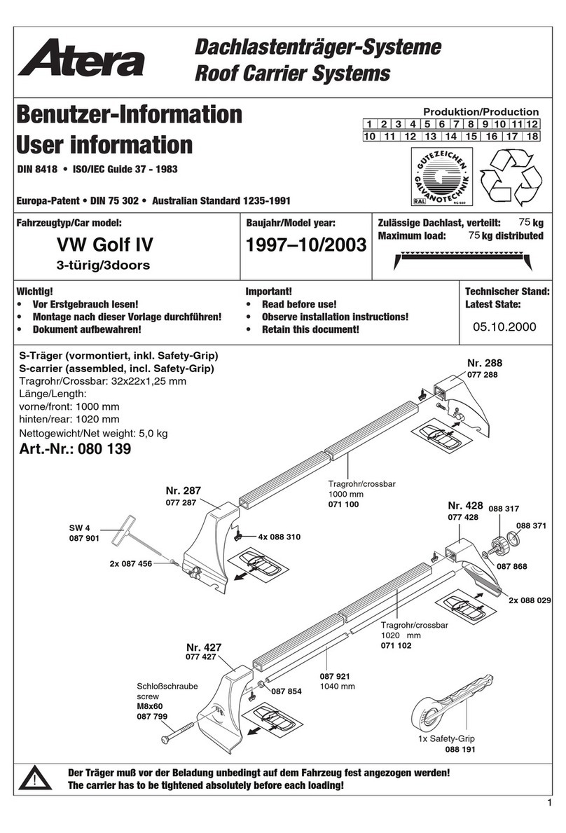 Atera 080 139 User information