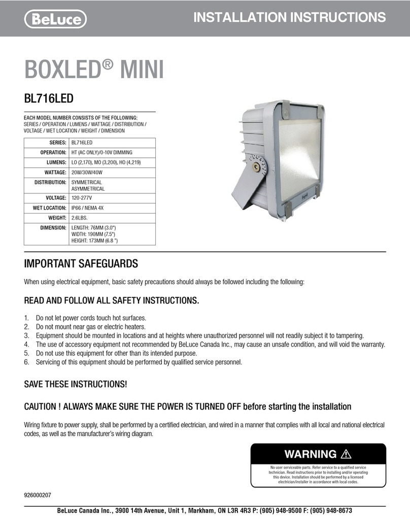BeLuce BOXLED MINI User manual BeLuce BOXLED MINI User manual