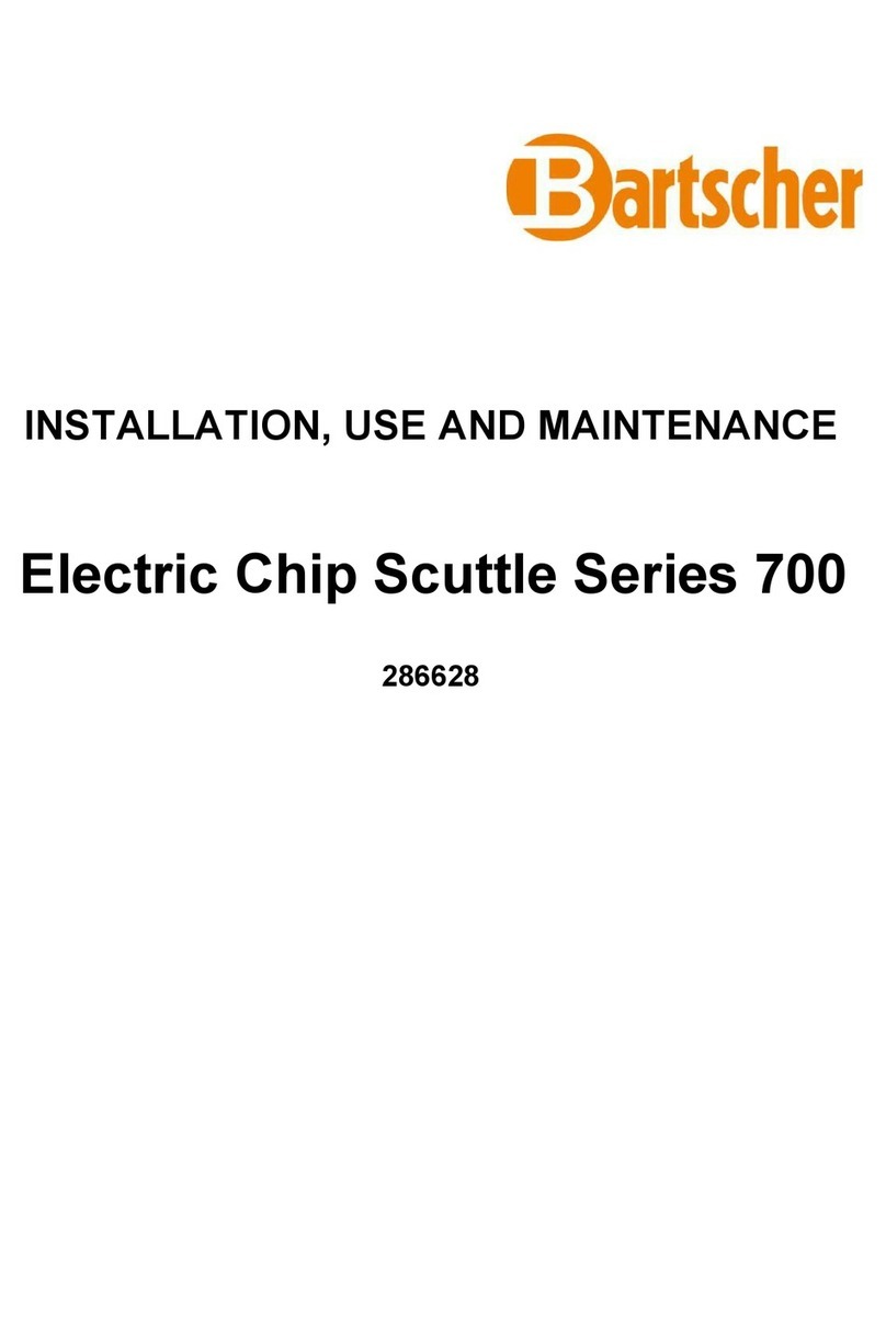 Bartscher 700 Series Installation and operating instructions