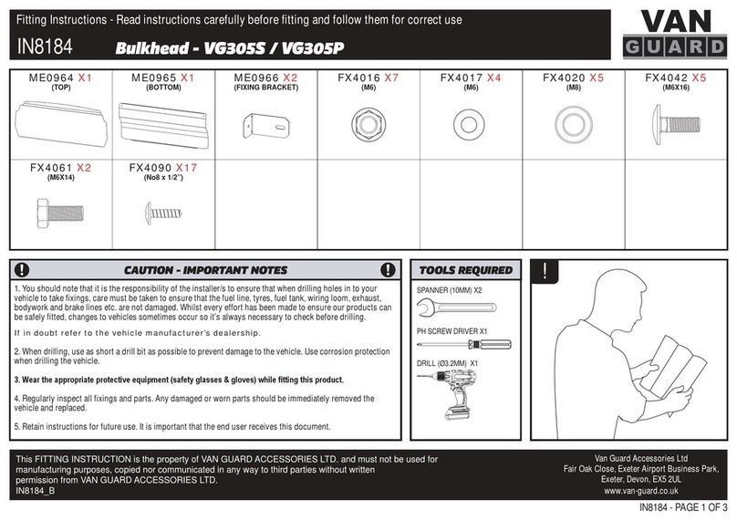 Vanguard VG305S Fitting instructions Vanguard VG305S Fitting instructions