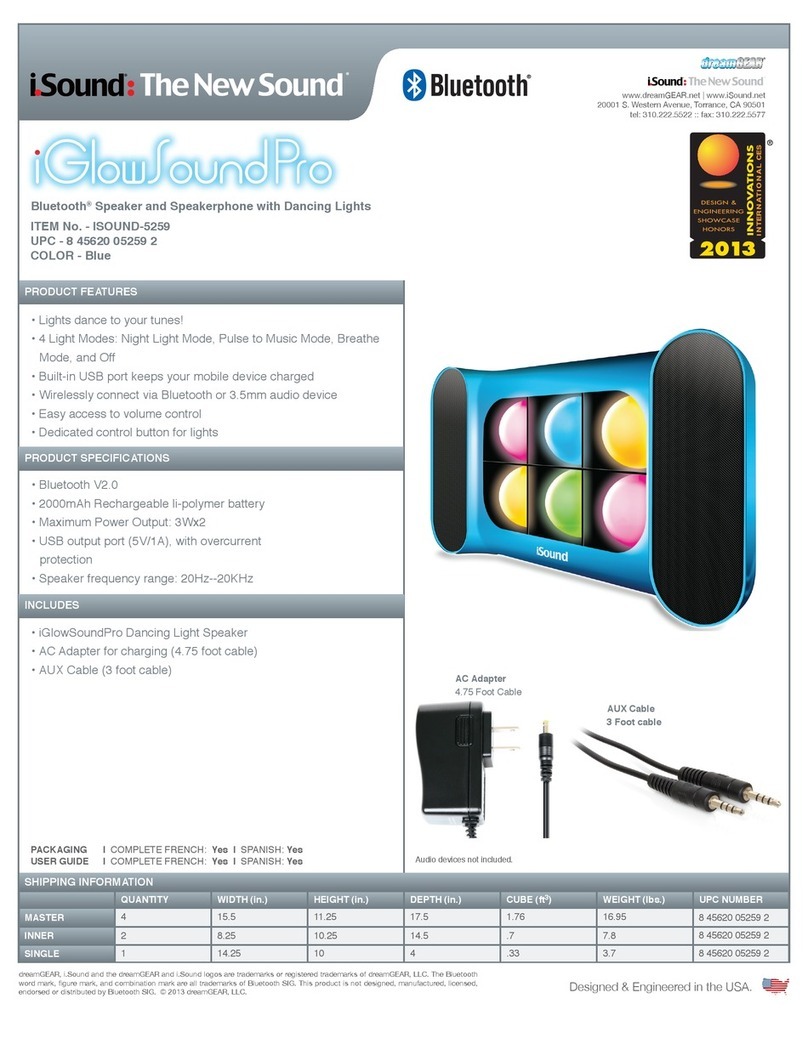 I.SOUND The New Sound iGlowSoundPro User manual