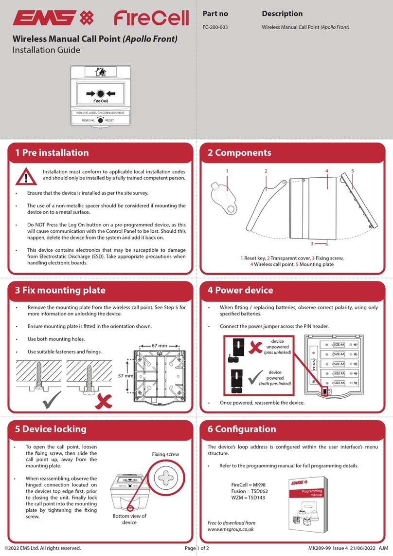 EMS FireCell FC-200-003 User manual