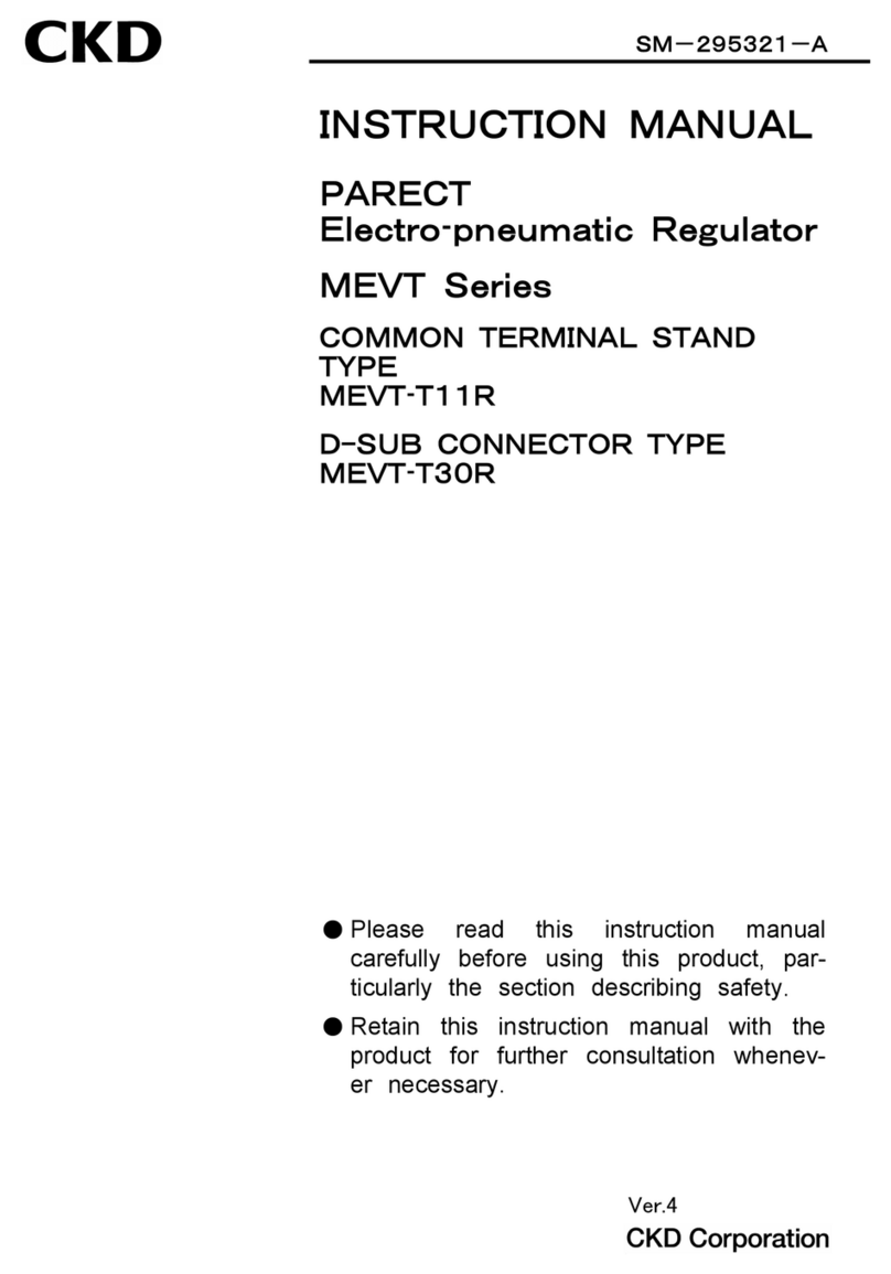 CKD PARECT MEVT Series instruction manual