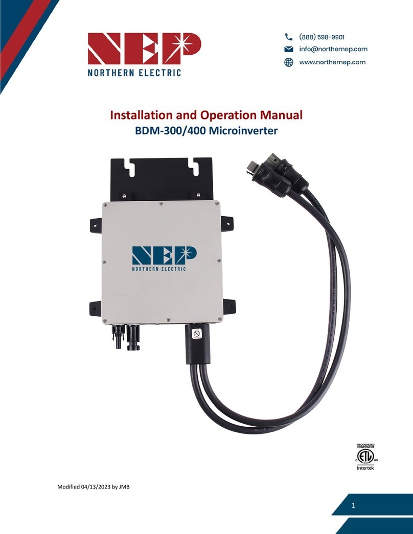 NEP BDM-300 Installation and operation manual