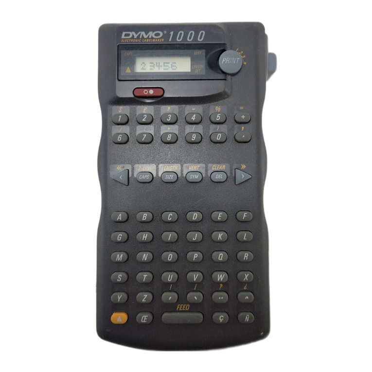 Dymo RhinoPRO 1000 User manual