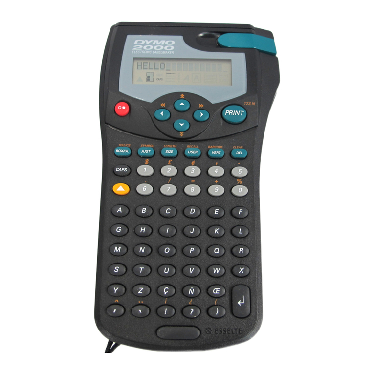 Dymo 2000 User manual