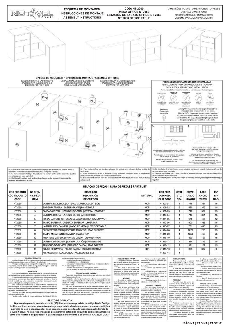 Notável Móveis NT 2060 User manual