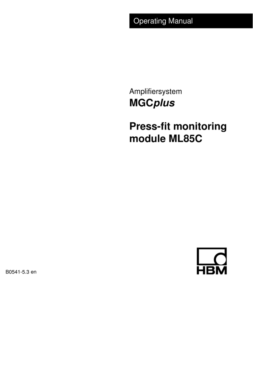 HBM MGCplus ML85C User manual