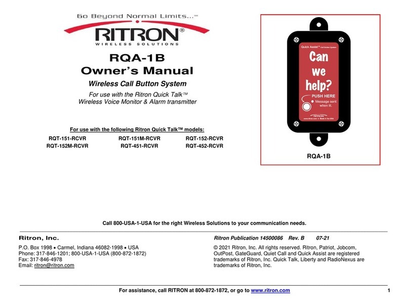 Ritron RQA-1B owner's manual Ritron RQA-1B owner's manual