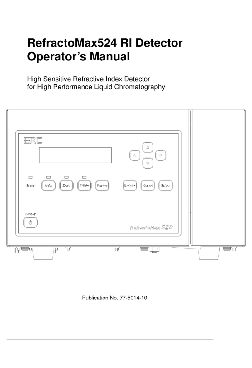 erc RefractoMax524 Operator's manual