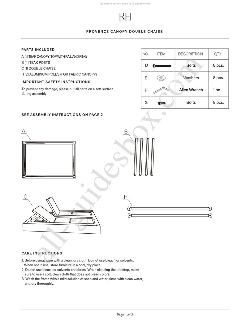 RH PROVENCE Assembly instructions