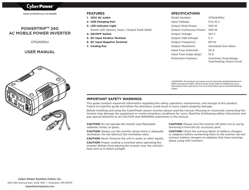 CyberPower POWERTRIP 240 User manual
