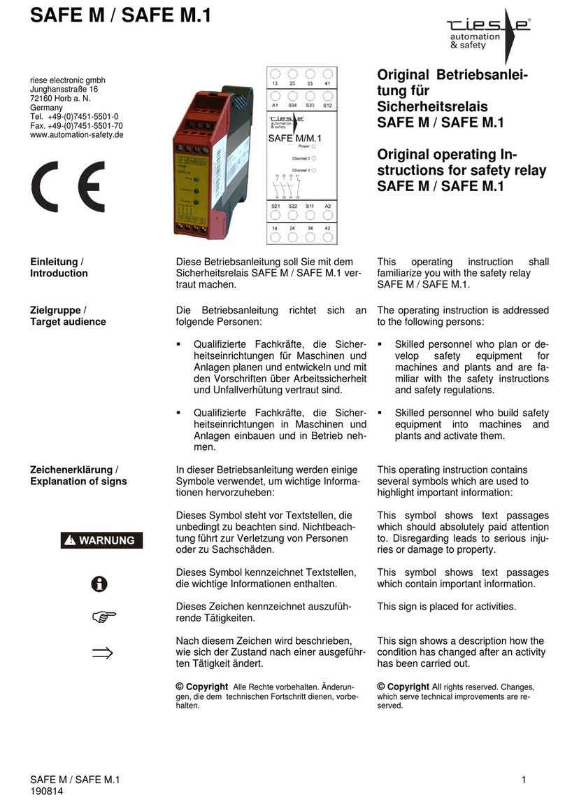 RIESE SAFE M User manual