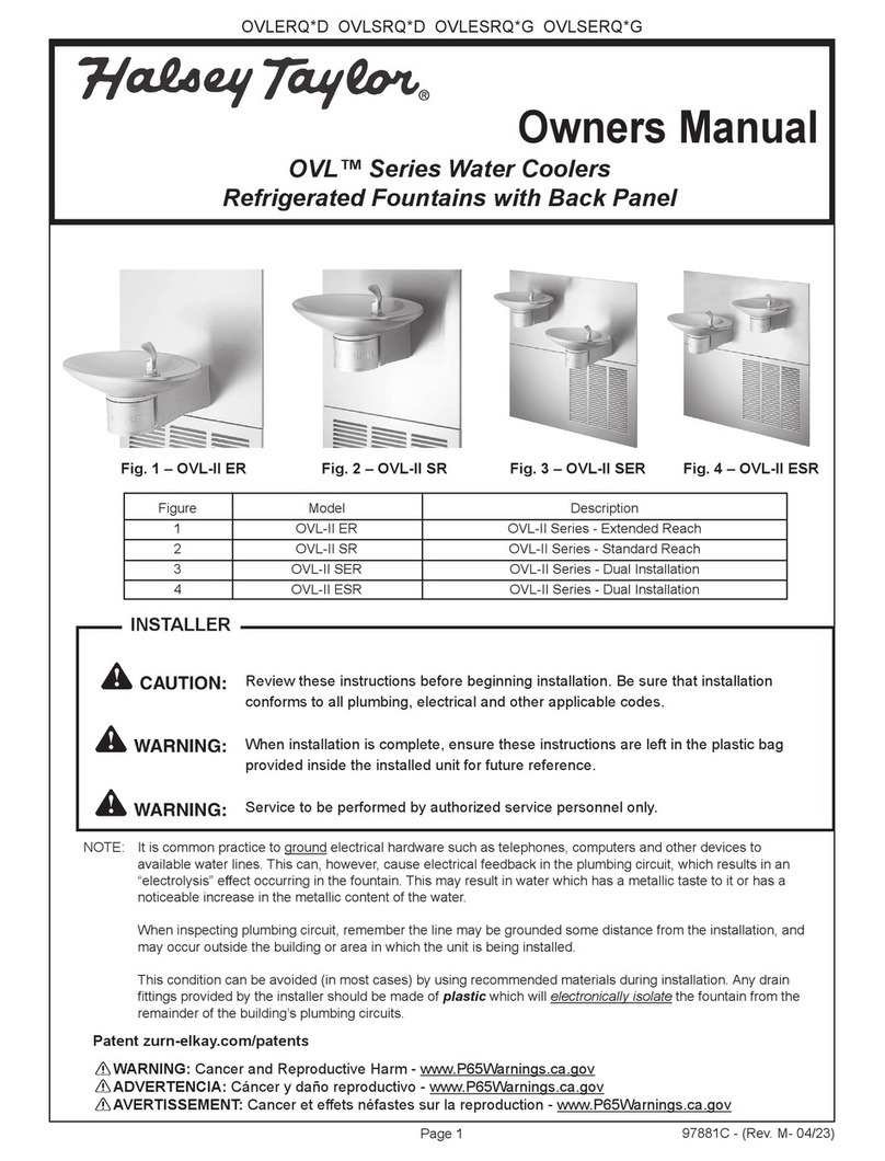 Halsey Taylor OVL Series User manual Halsey Taylor OVL Series User manual