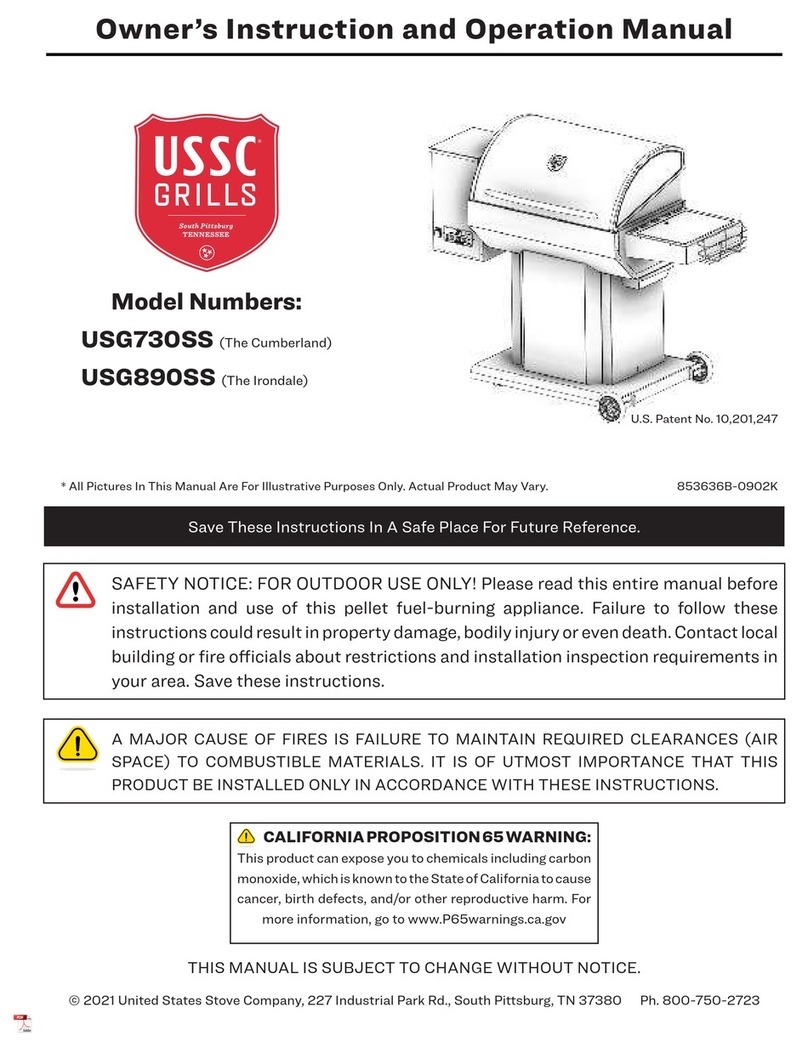 USSC USG730SS Owner’s Instruction and Operation Manual USSC USG730SS Owner’s Instruction and Operation Manual
