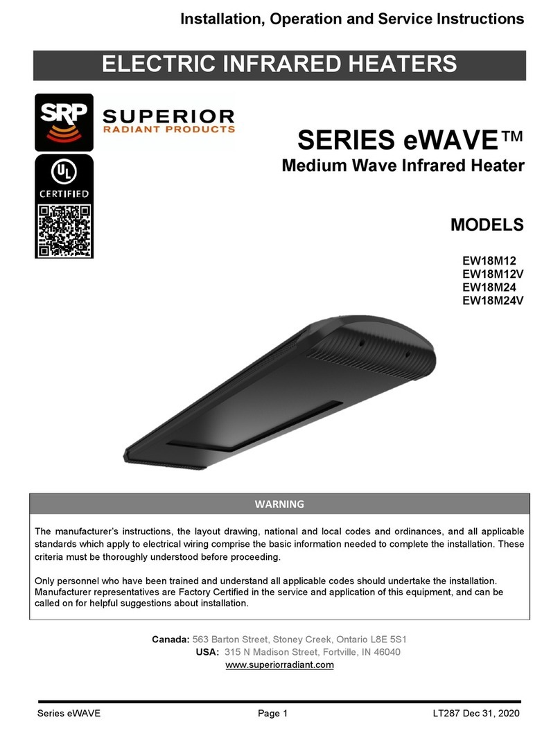 Superior Radiant eWAVE EW18M12 Manual