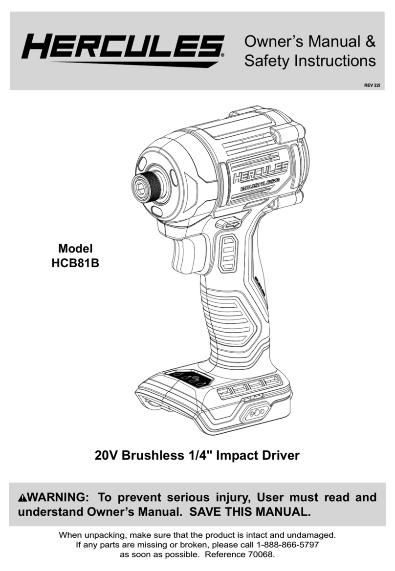 Hercules HCB81B User manual