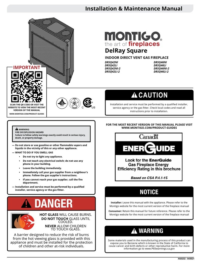 Montigo DelRay Square DRSQ42NI Instruction Manual