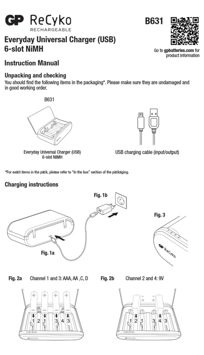 GP ReCyko B631-2B1 instruction manual