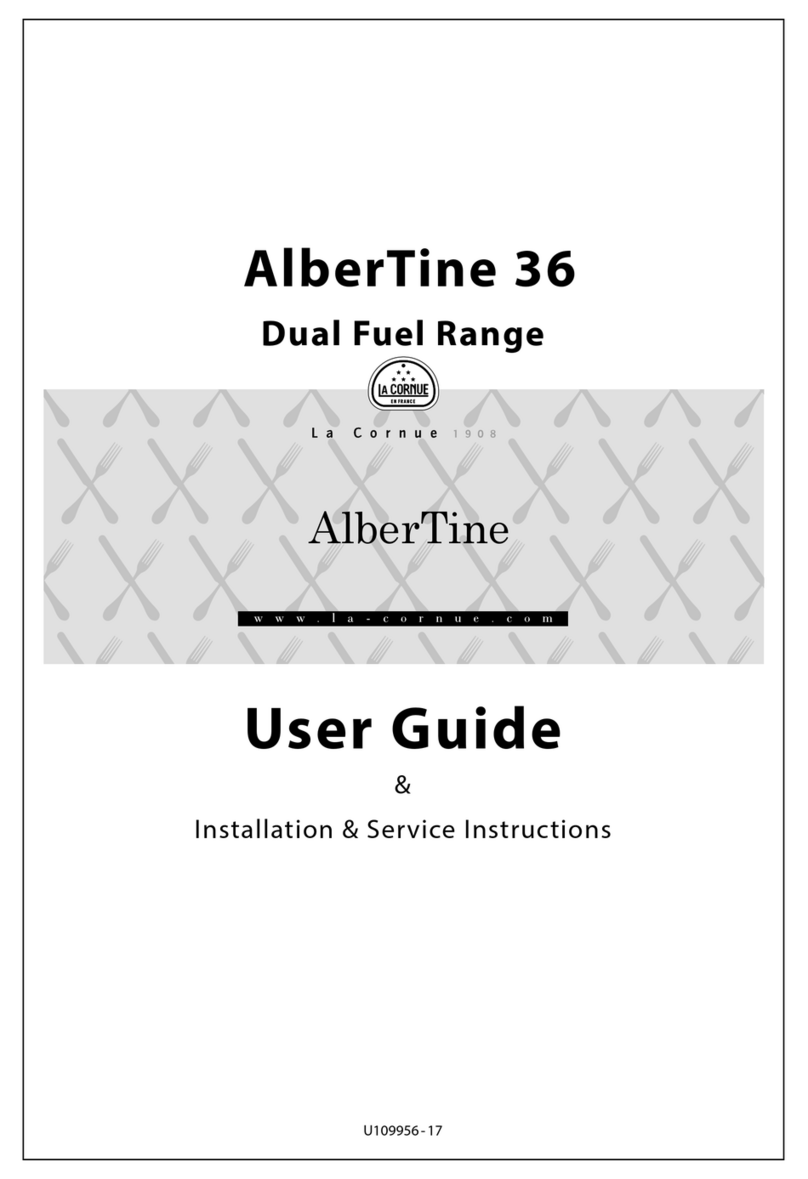 La Cornue AlberTine 36 C9GP User guide & installation & service instructions