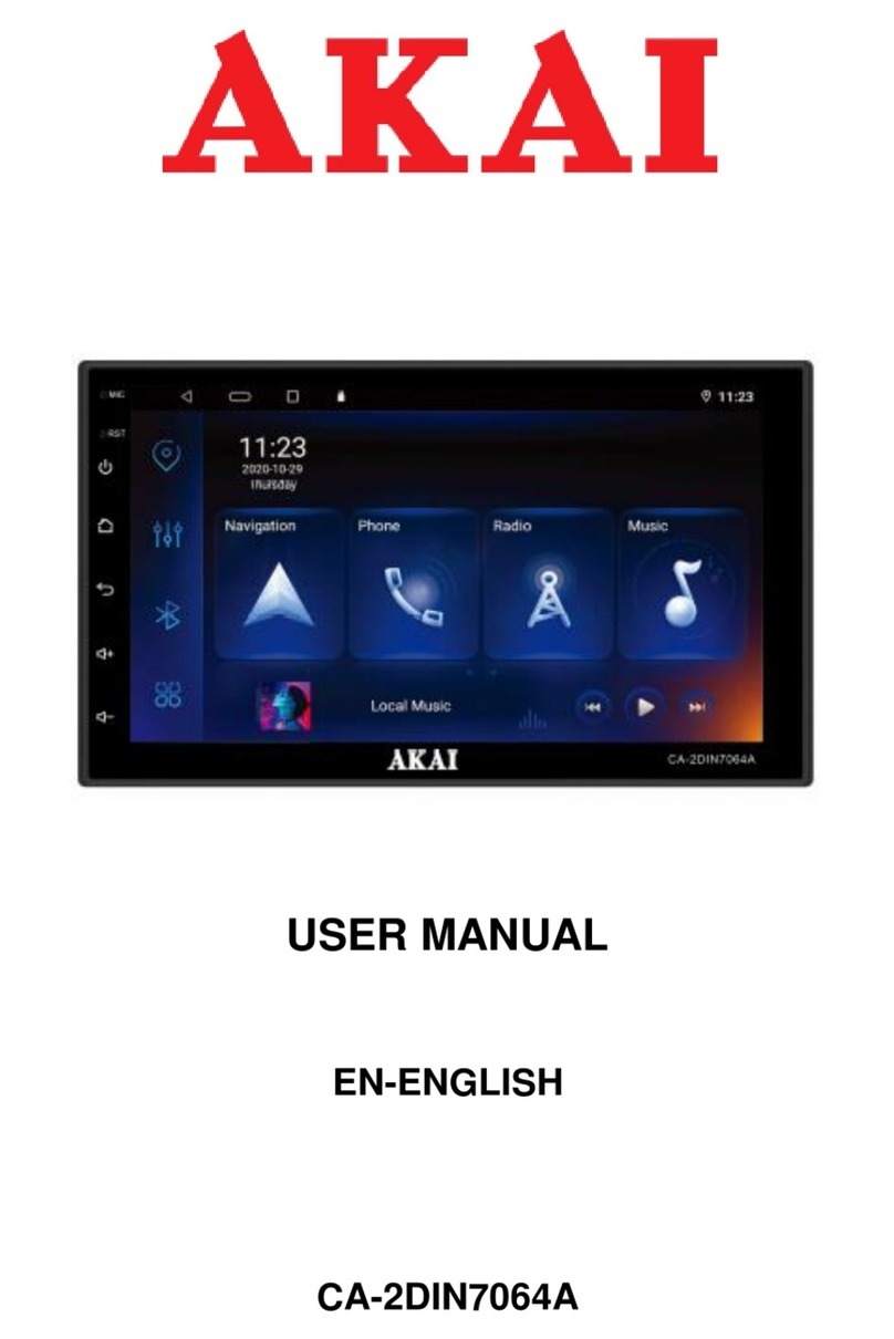 Akai CA-2DIN7064A user manual