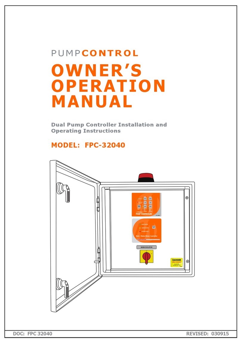 PUMP CONTROL FPC-32040 Instructions for use