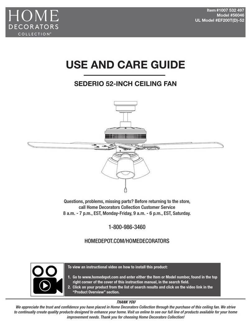 Home Decorators Collection SEDERIO 56046 User manual