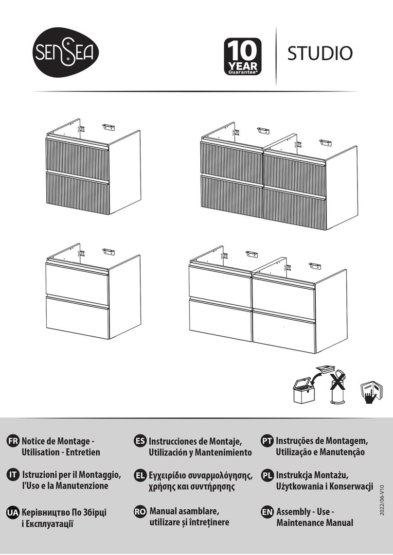 Sensea STUDIO Assembly, Use, Maintenance Manual