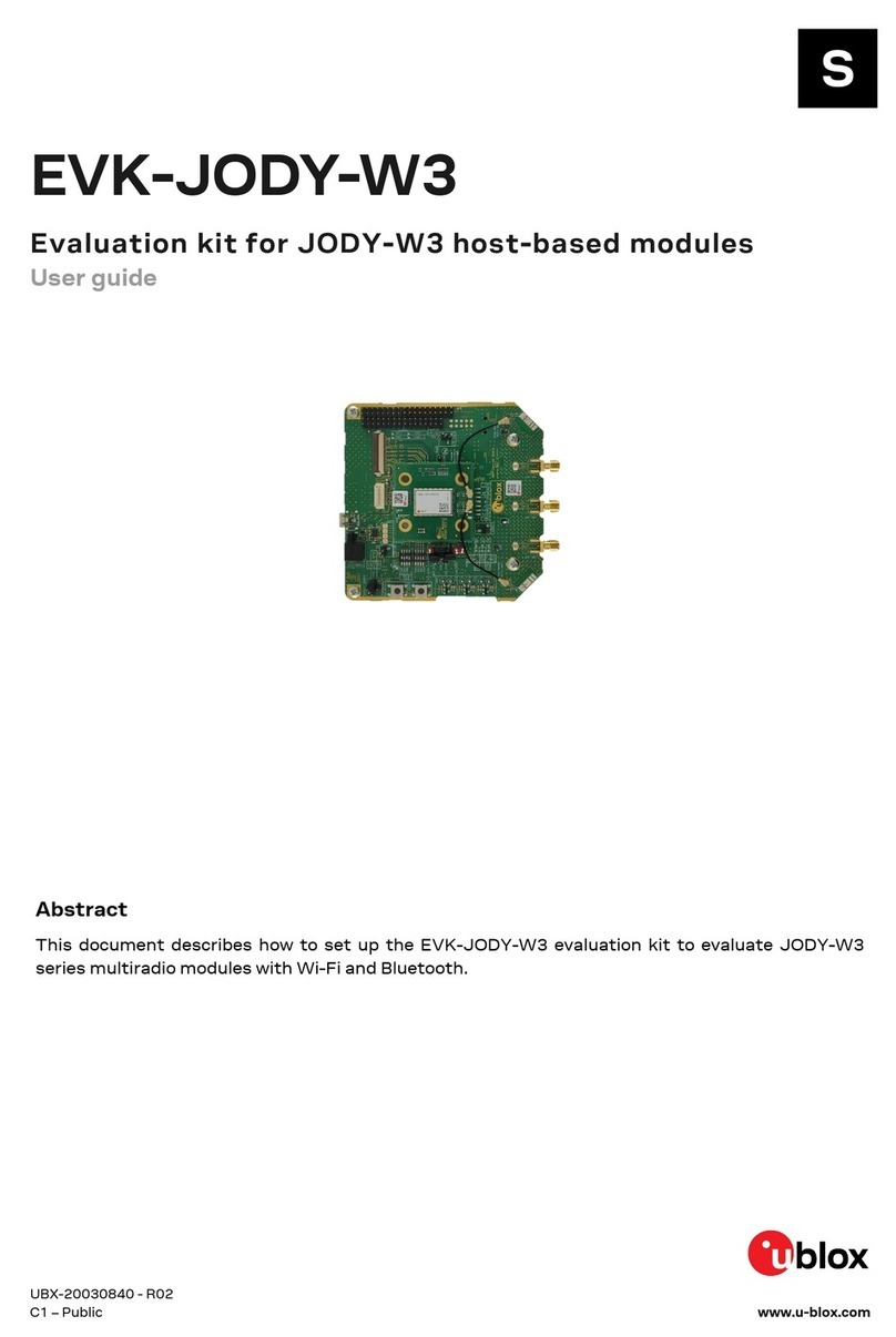 Ublox EVK-JODY-W3 User manual